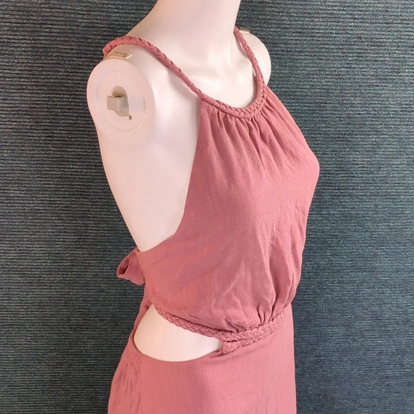 Lulu's Cut Out Jumpsuit In Dusty Pink - Picture 8 of 13
